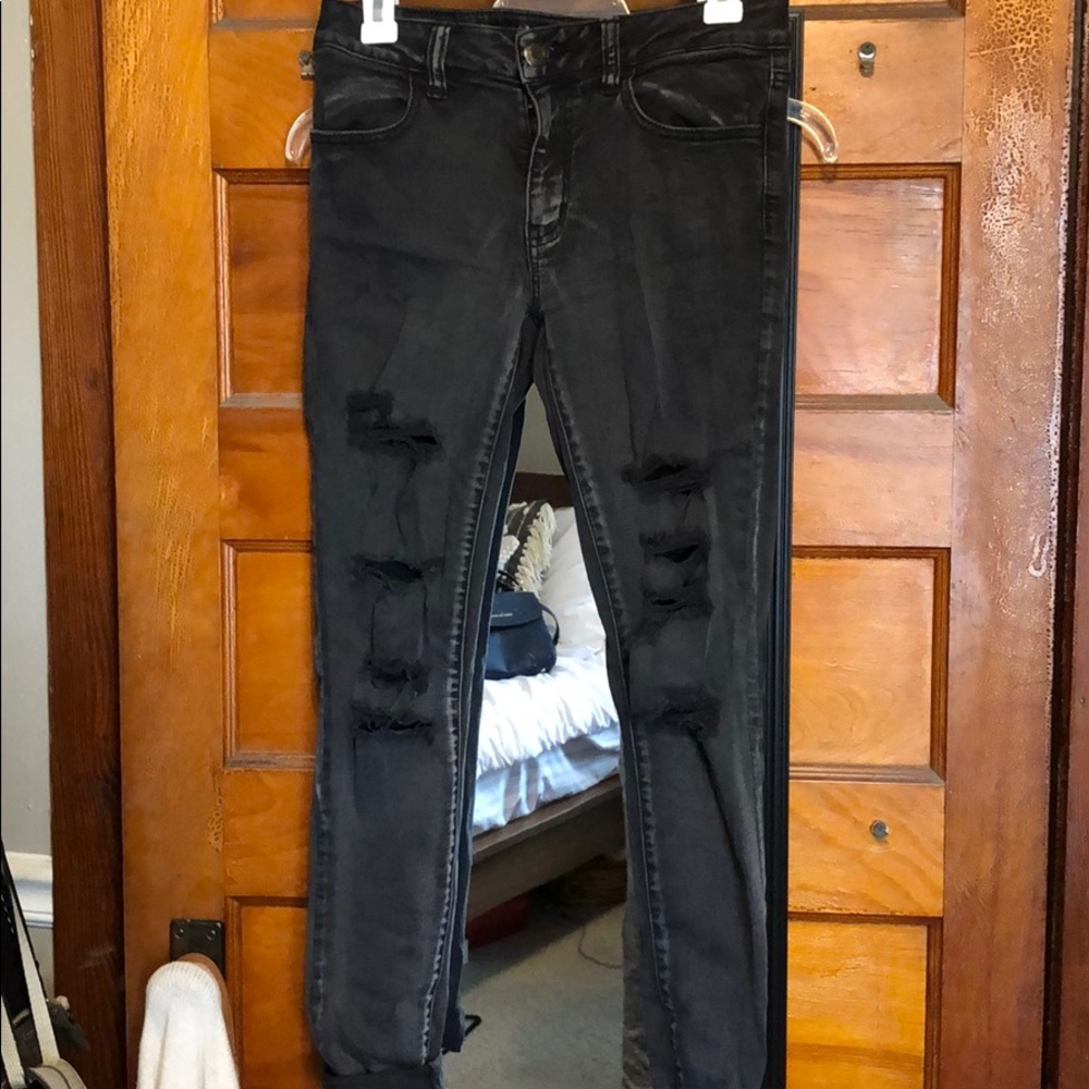 Grey American eagle jeans